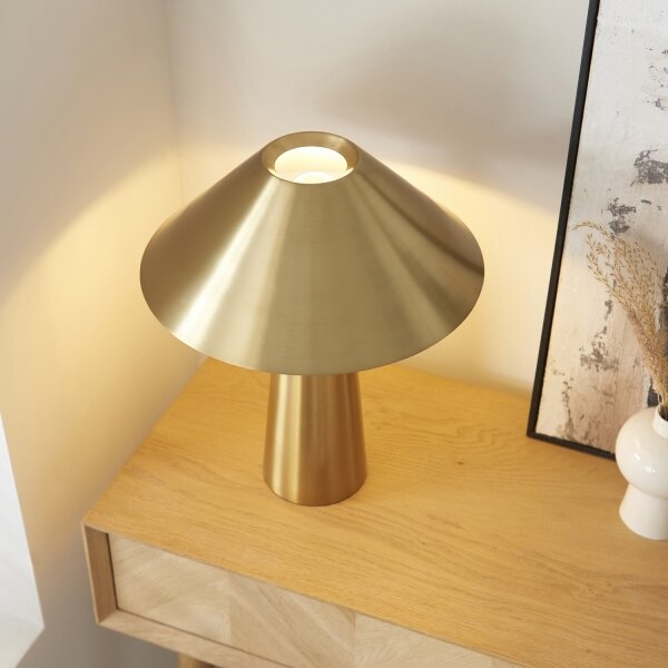 Endon 118685 - Lampada da tavolo ISAK 1xE27/10W/230V dorata