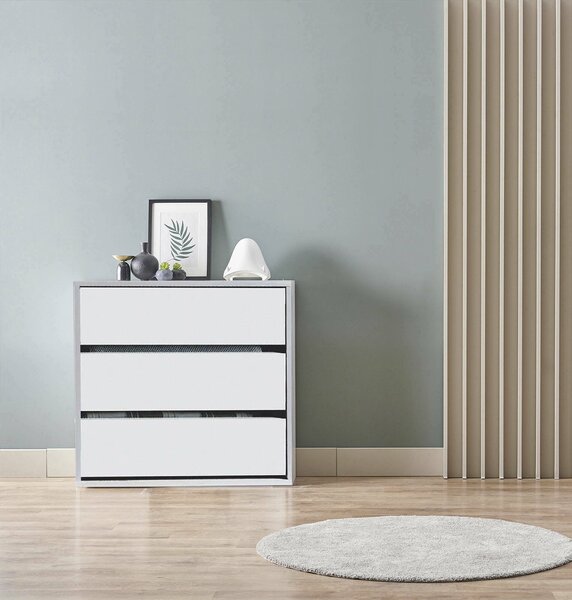 Cassettiera moderna bianca 60x57h cm - Antar