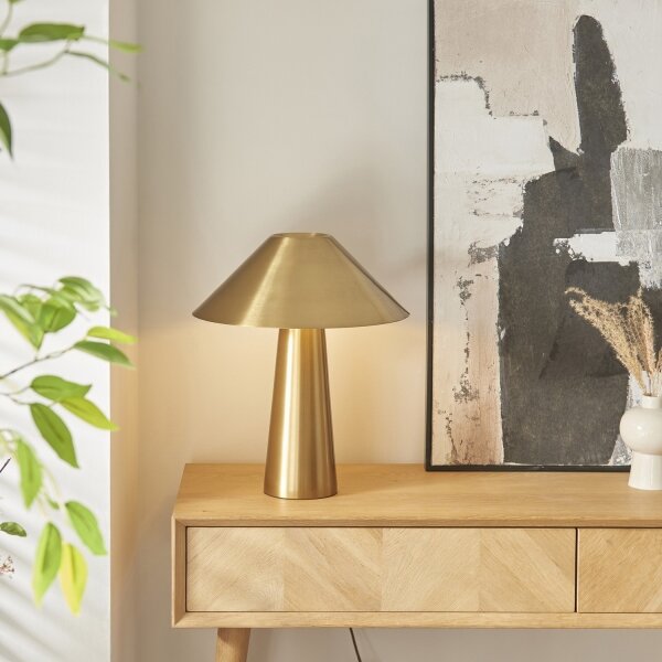 Endon 118685 - Lampada da tavolo ISAK 1xE27/10W/230V dorata
