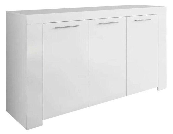 Credenza bianca 144x42x80h cm 3 ante - Amaculi