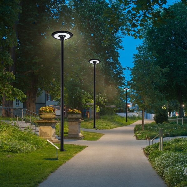Lampione stradale da esterno Brilagi-LED con palo da 3 m URBANSPARK LED/60W/230V nero IP65