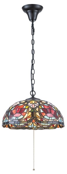 Quoizel QZ-LARISSA-P - Lampadario a catena Tiffany LARISSA 3xE27/60W/230V