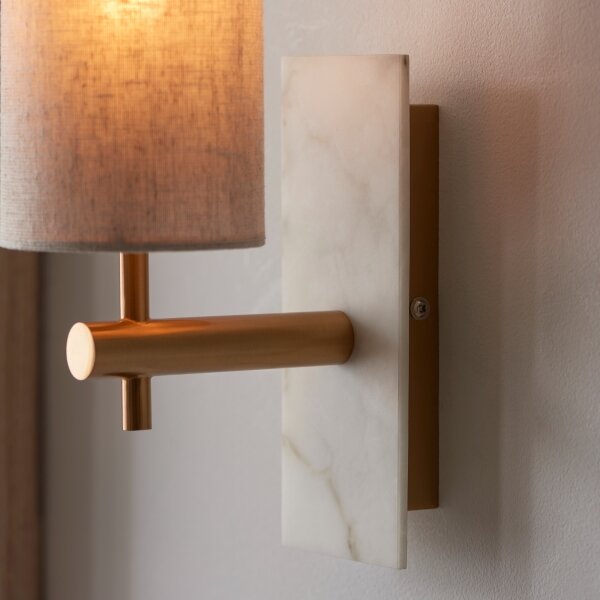 Endon 114201 - Applique da parete 1xE14/7W/230V beige/oro