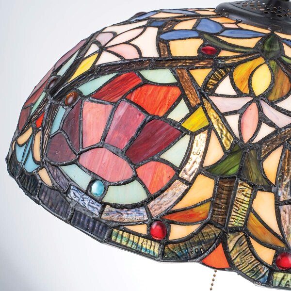 Quoizel QZ-LARISSA-P - Lampadario a catena Tiffany LARISSA 3xE27/60W/230V