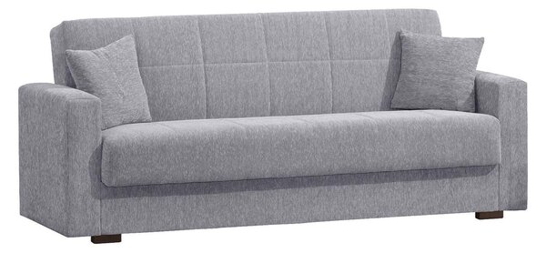Divano letto 3 posti grigio 212x80cm - Ambrogino