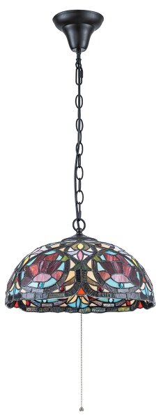 Quoizel QZ-LARISSA-P - Lampadario a catena Tiffany LARISSA 3xE27/60W/230V