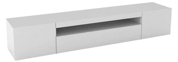 Porta TV bianco lucido 200x40x37h cm 3 ante - Amore