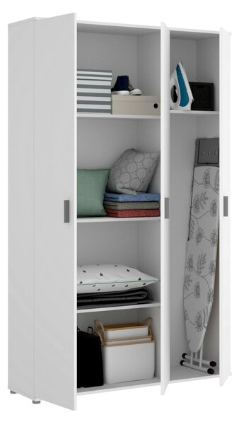 Armadio bianco multiuso 116x190h cm - Aniello