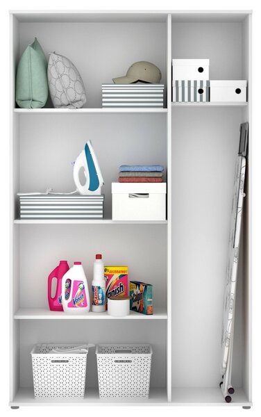 Armadio bianco multiuso 116x190h cm - Aniello