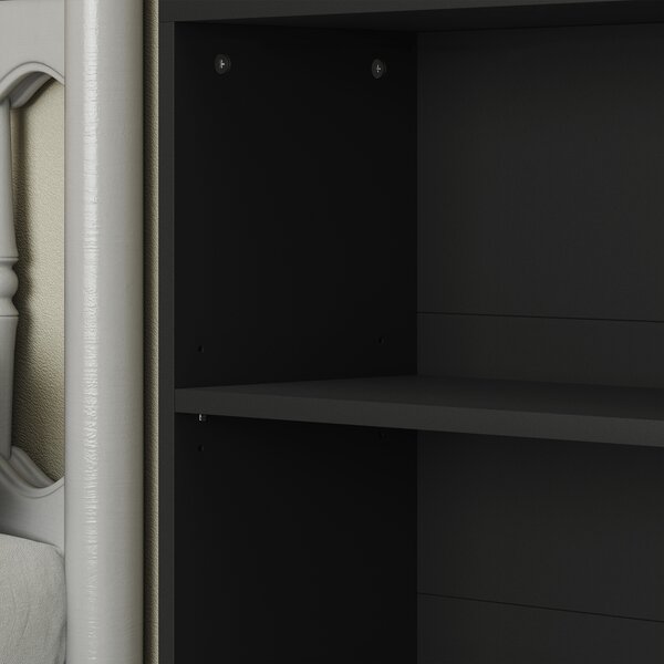 HOMCOM Libreria scaffale contenitore 6 livelli con mensole regolabili per soggiorno, camera, ufficio, 60x24x158,5cm, nero | Aosom Italy