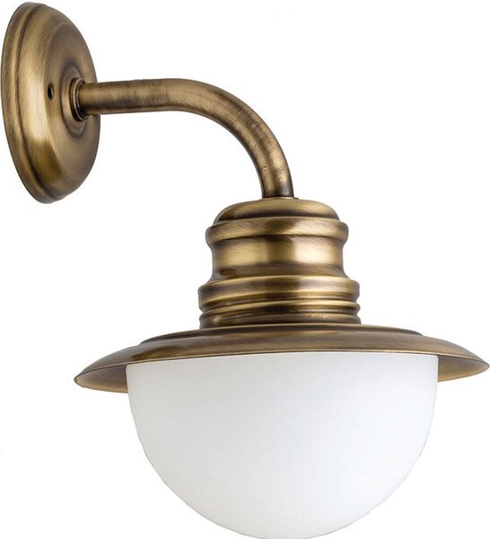 Lampada da parete per esterno casa terrazza IP23 E27 vero ottone marittimo lampada da esterno parete