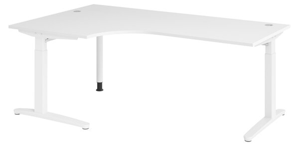 Bümö Scrivania Serie-XB - Decorazione: bianco, dimensioni: scrivania angolare 200 x 120 cm, struttura: bianco