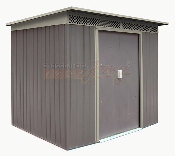 Casetta da giardino in metallo 4,8 qm Dublino, grigio