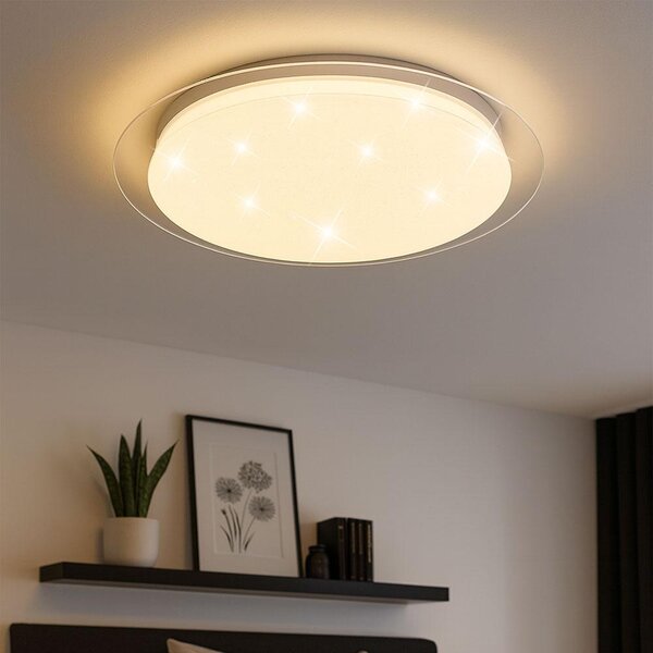 Lampada da soffitto a LED, effetto stella, telecomando 46,5 cm VT-8401