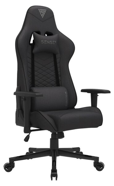 Sedia da gaming - Sedia da ufficio - Nero - 43 52 x 69,5 x 57 cm - Schienale reclinabile da 90 a 160 gradi