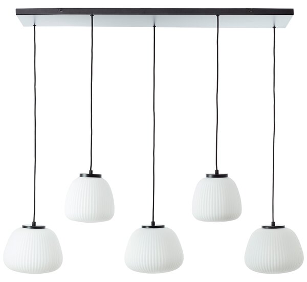 BRILLIANT Lampada a sospensione a 5 luci, modello Kaizen, colore nero, grado di protezione IP20, attacco E27, dimmerabile, adatta per lampadine standard