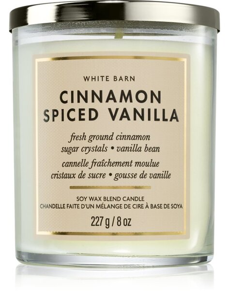 Bath & Body Works Cinnamon Spiced Vanilla candela profumata 226 g