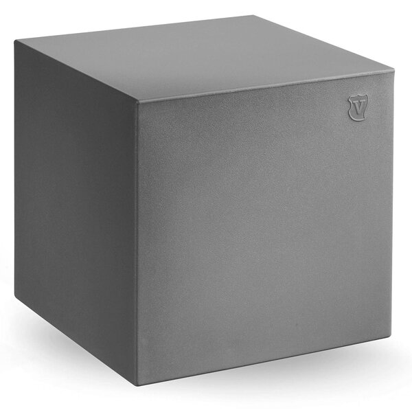 Pouf BLOK in polietilene 40x40xh40 cm Interne 36X36 cm Ideale per un ambiente esterno ed interno Ferro