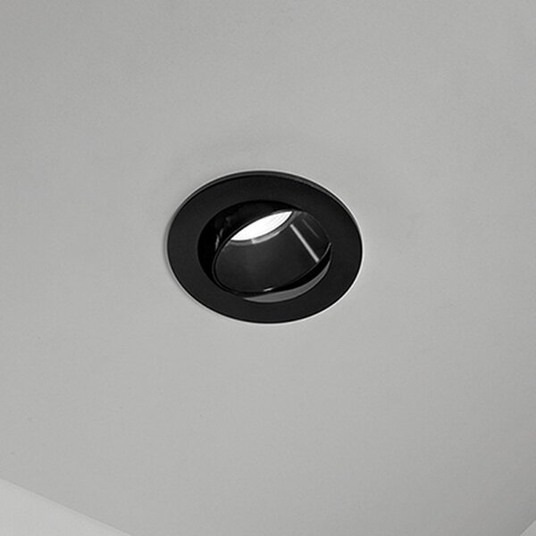 Faretto incasso tondo orientabile ip20 perenz oasis 8366 n gu10 led nero - Perenz
