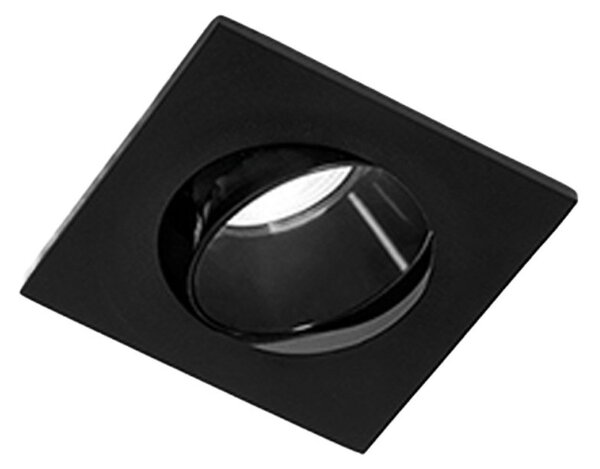 Faretto incasso quadrato orientabile ip20 perenz oasis 8368 n gu10 led nero - Perenz