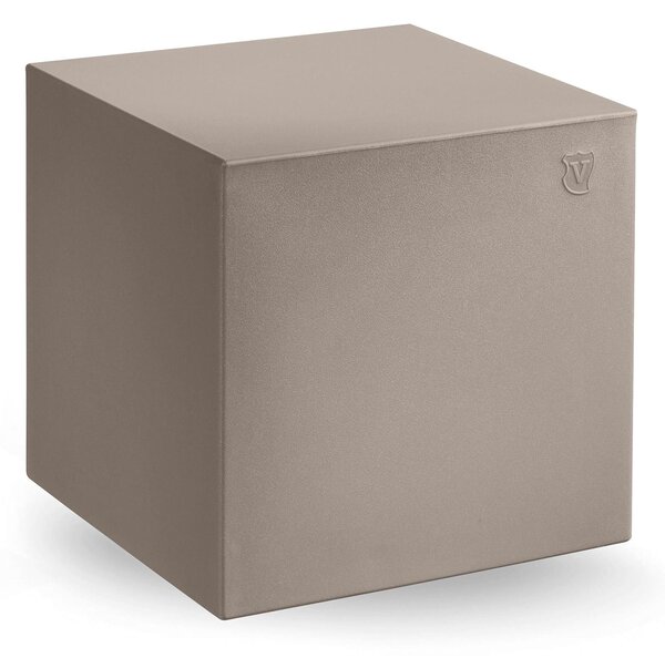 Pouf BLOK in polietilene 40x40xh40 cm Interne 36X36 cm Ideale per un ambiente esterno ed interno Ambra