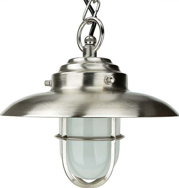 Lampada da esterno a sospensione in ottone massiccio IP54 E27 Ø 23 cm lampada a sospensione marittima in ottone per esterni