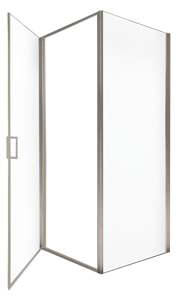 Home Deluxe Cabina doccia LIVIA cromo - 100 x 195 cm ESG e telaio in alluminio|cabina doccia, doccia ad angolo, porta doccia