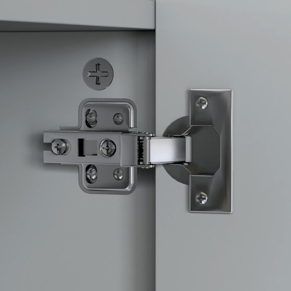 Kleankin Armadio da parete per bagno con 3 ante specchio e ripiani regolabili in MDF Grigio dim. 90L x 15l x 60H cm | Aosom Italy