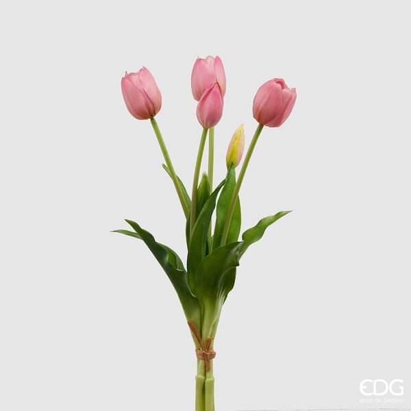 Zanetti Mazzo artificiale di Tulipani Rosa