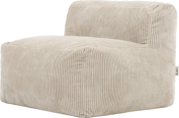 Icon Poltrona Zen, divano modulare, beige, Pelliccia sintetica Poltrona morbida, poltrona per adulti con imbottitura, divano da pavimento