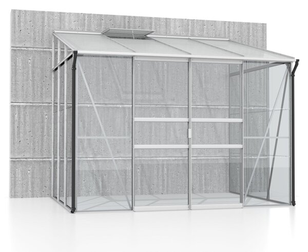 Serra addossata Vitavia "Osiris 5200" alluminio anodizzato 5,2 m² Vetro di sicurezza temperato da 3 mm, HKP da 6 mm