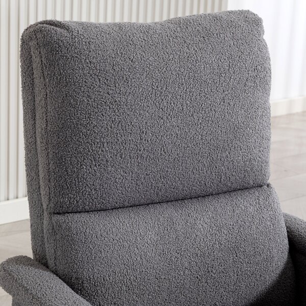 HOMCOM Poltrona massaggiante reclinabile, poltrona relax, schienale regolabile, ampia seduta, poggiapiedi, 69x84x99cm, grigio | Aosom Italy