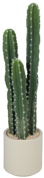HOMCOM Pianta artificiale Cactus grande 95 cm con vaso, dall'aspetto realistico, per casa e ufficio, verde | Aosom Italy