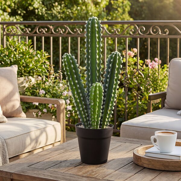 HOMCOM Pianta artificiale Cactus 53 cm pianta artificiale in vaso per casa, ufficio | Aosom Italy