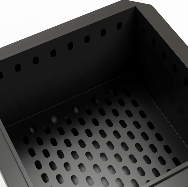 Outsunny Braciere focolare, incluso attizzatoio, 48 x 48 x 41 cm, Nero | Aosom Italy