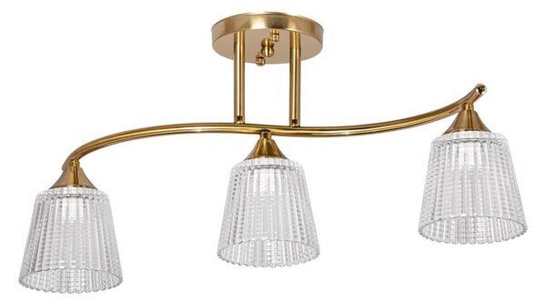 Lampadario a sospensione con supporto rigido 3xE14/60W/230V oro