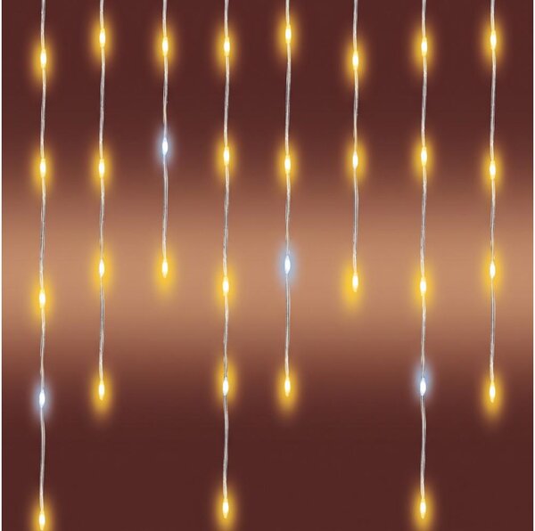 Catena luminosa natalizia LED per esterni 1200xLED/230V 25x0,56 m IP44 bianco caldo/bianco freddo