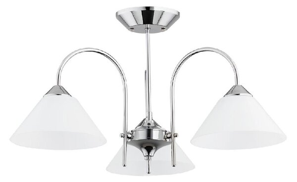 Plafoniera TAPER 3xE27/15W/230V cromo lucido