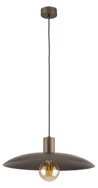 Lampadario a sospensione con filo ASTRA 1xE27/15W/230V diametro 41 cm marrone