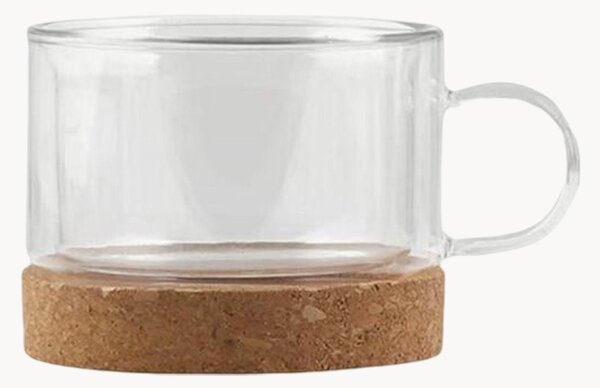 Set di 2 bicchieri con sottobicchieri Vilagio