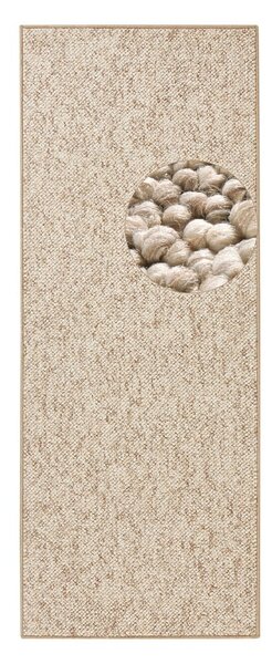 Passatoia beige scuro 80 x 200 cm Wolly - BT Carpet