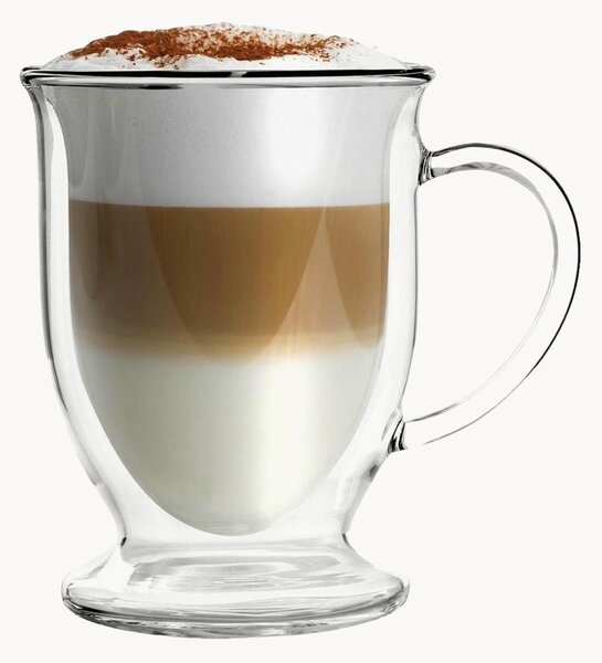 Set di 2 bicchieri latte macchiato Amo