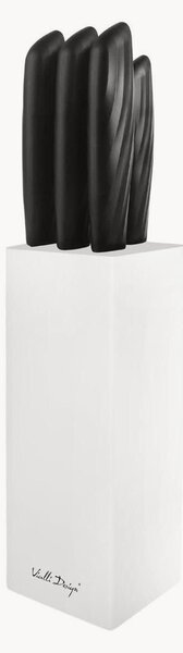 Set di 5 coltelli con ceppo Caro White