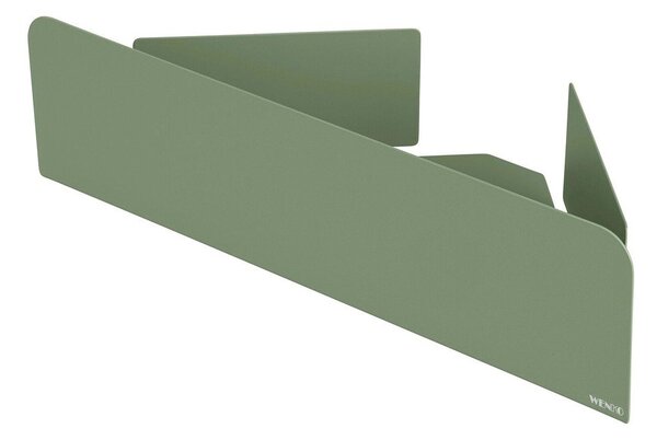 Mensola da bagno senza foratura/ad angolo verde in acciaio inox con aggancio Turbo-loc Lizan – Wenko