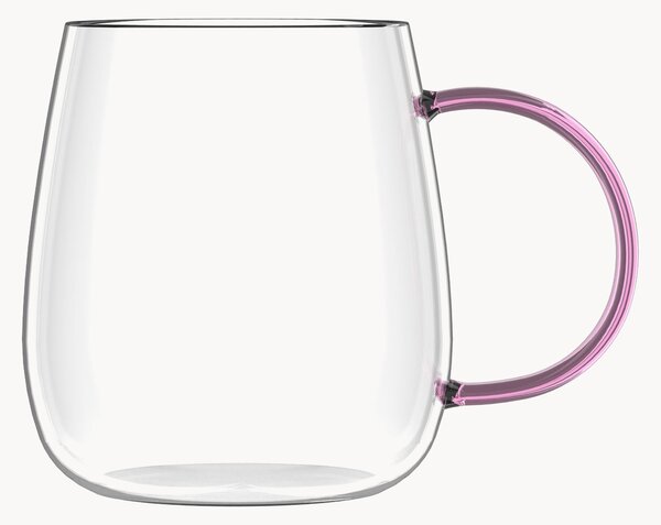 Set di 4 tazze in vetro borosilicato Bolla