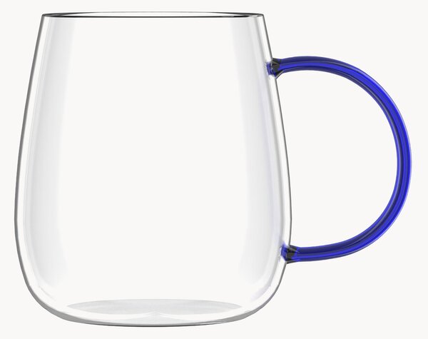 Set di 4 tazze in vetro borosilicato Bolla