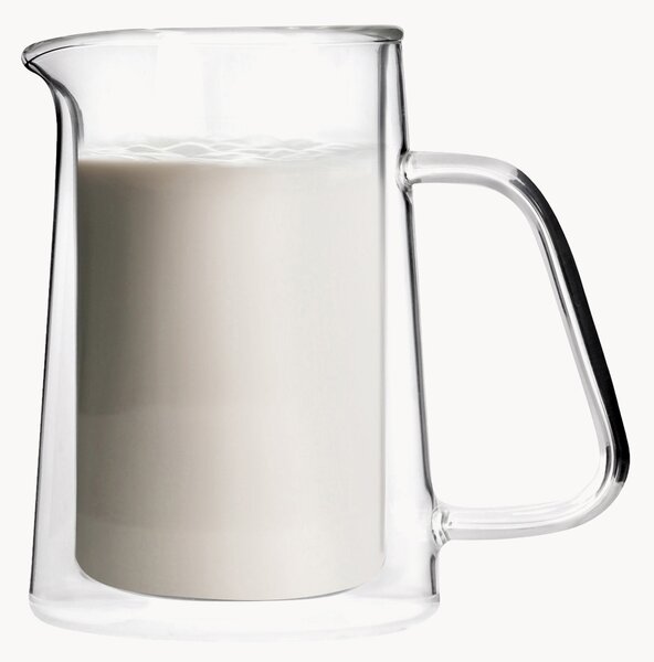 Brocca latte in vetro borosilicato a doppia parete Diva