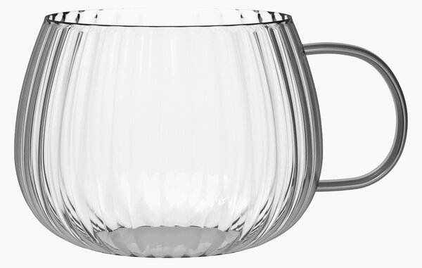 Set di 4 tazze da caffè in vetro borosilicato Tulip