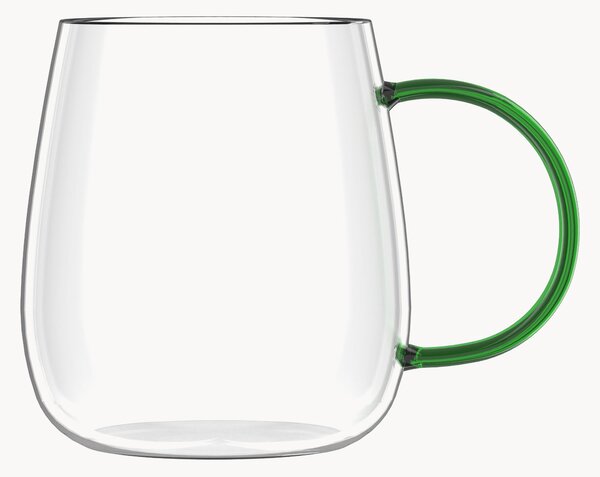 Set di 4 tazze in vetro borosilicato Bolla