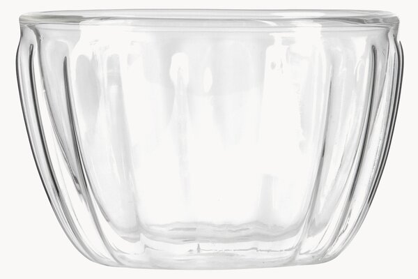 Ciotola piccola in vetro borosilicato a doppia parete Tulip
